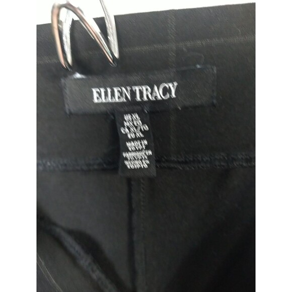 Ellen Tracey Woman XL Pants Effortless Elastic Waist Windowpane Taper Stretch - Picture 5 of 10